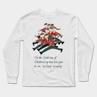 Ten Lords a-Leaping Long Sleeve T-Shirt